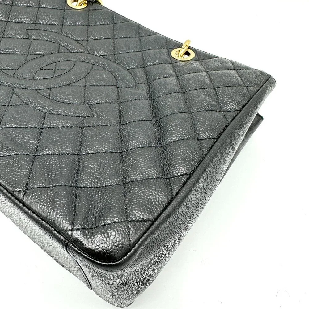 Chanel CC Black Caviar Grand Shopping Tote - Picture 7 of 10